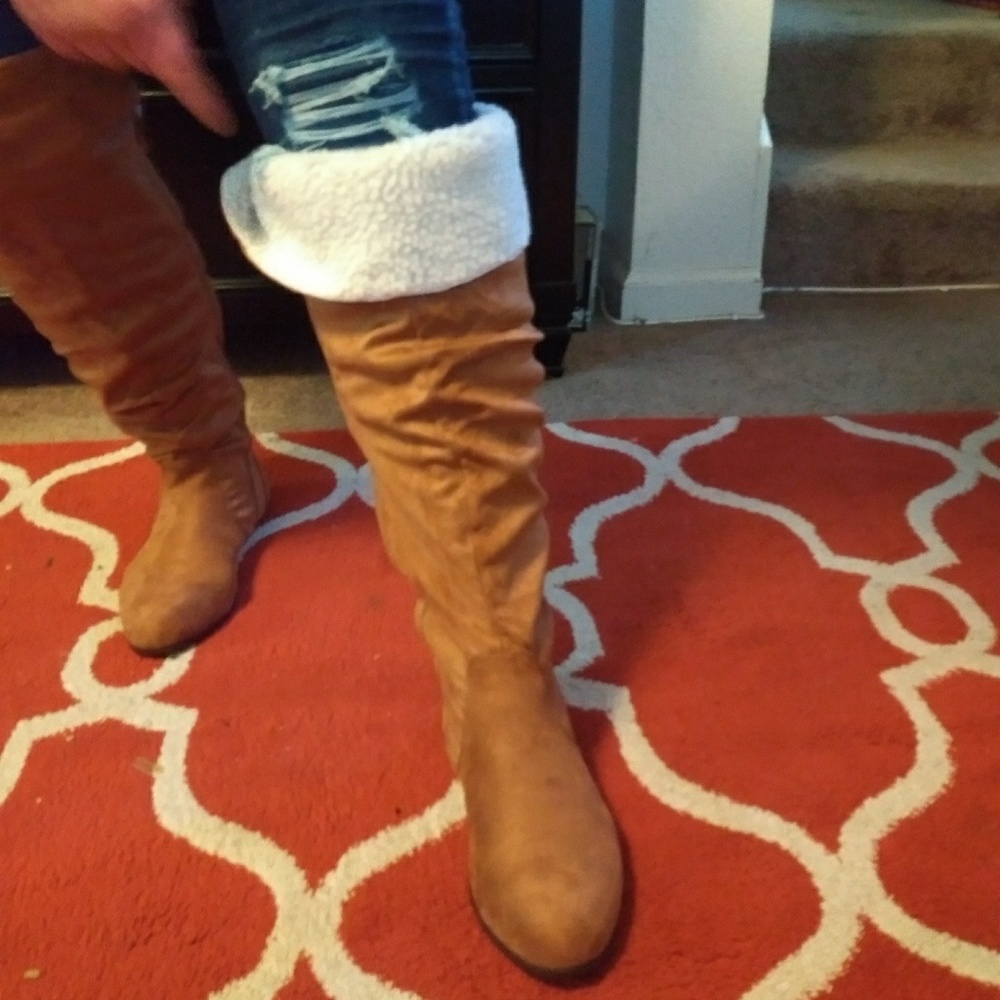 🆕NEW IN BOX Torrid Cognac Over the Knee Boots - Picture 7 of 8